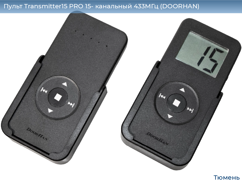 Пульт Transmitter15 PRO 15- канальный 433МГц (DOORHAN), tyumen.doorhan.ru